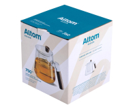 Altom Dzbanek szklany z zaparzaczem 750 ml drewniana rączka - 1611188 - zdjęcie 4